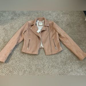 Abercrombie suede moto jacket